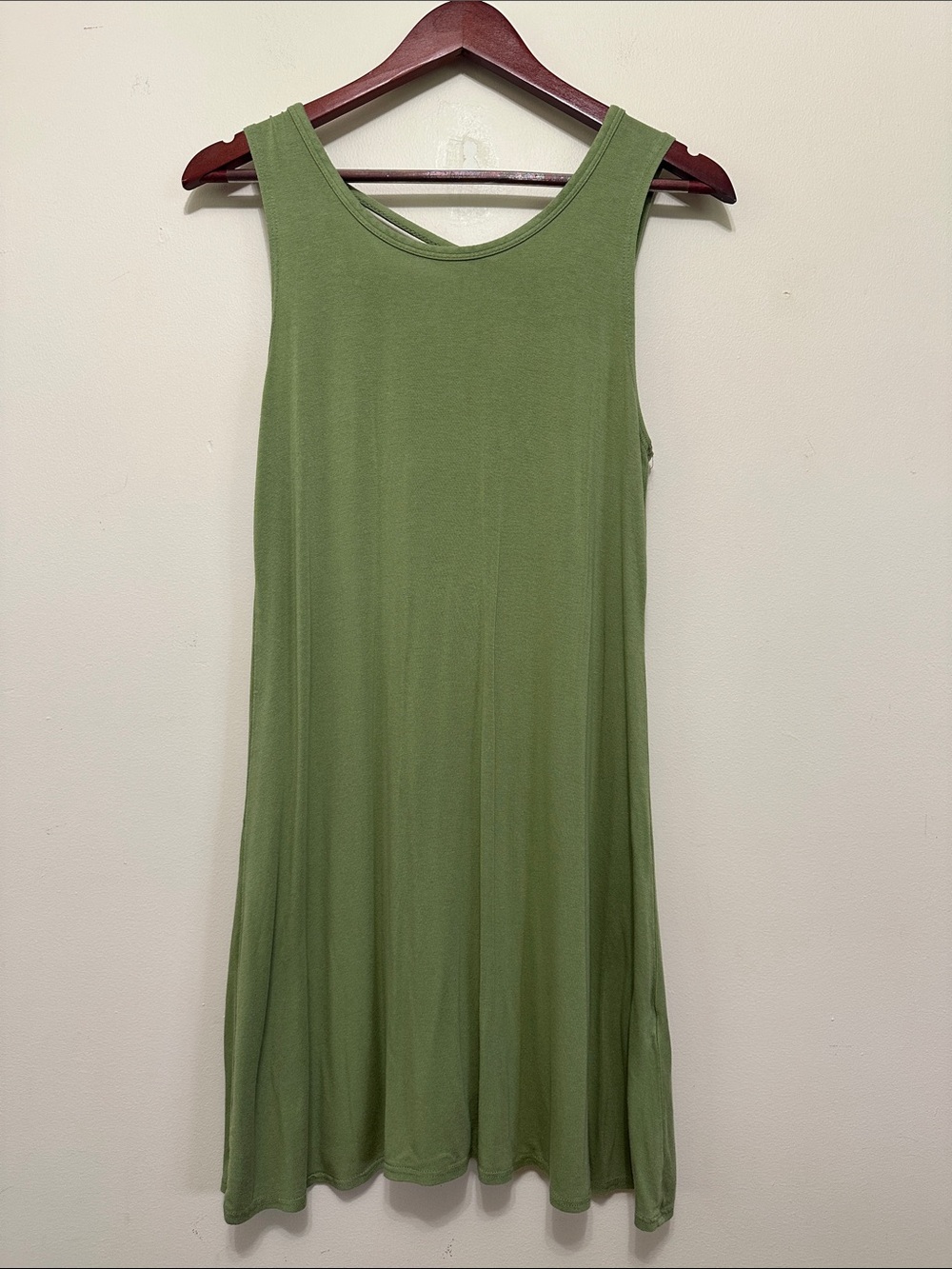 Olivia Rae Olive Green Knit Top with Scoop Neck